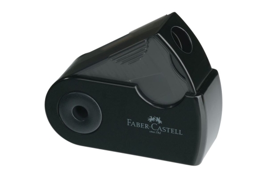 FABER-CASTELL Spitzer Klappspitzdose Sleeve Mini schwarz