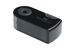 FABER-CASTELL Spitzer Klappspitzdose Sleeve Mini schwarz