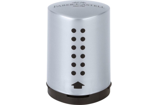 FABER-CASTELL Einfachspitzdose Grip 2001 Mini silber