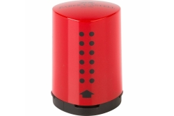 FABER-CASTELL Einfachspitzdose Grip 2001 Mini blau/rot