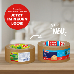 Verpackungsklebeband tesapack® Paper EcoLogo -...
