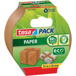 Verpackungsklebeband tesapack® Papier - 25 m x 38 mm,...