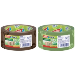 Verpackungsklebeband tesapack® Eco & Strong - PP, 66 m x 50 mm, braun