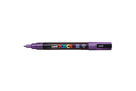 POSCA Marker UNI PC-3M Glitter violett