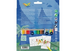 FABER-CASTELL Buntstift Colour Grip Dino 18+6