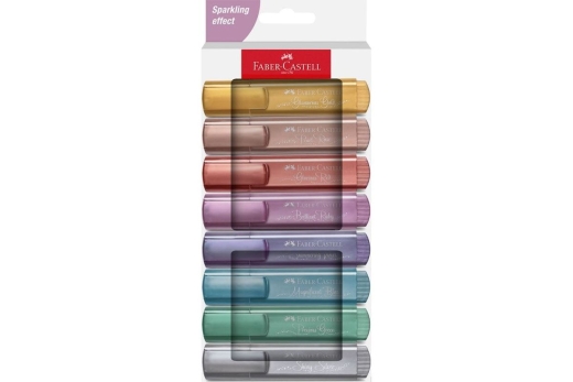 FABER-CASTELL Textmarker TL 46 Metallic 8er Kartonetui