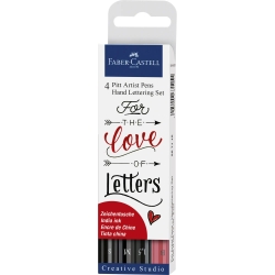FABER-CASTELL Tuschestift Pitt Artist Pen Lettering 4x