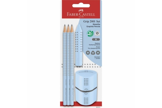 FABER-CASTELL Set Grip 2001 sky blue BK