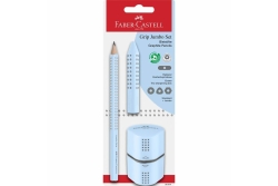 FABER-CASTELL Jumbo Grip Set sky blue BK