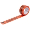 Warnband Vorsicht Glas - orange/schwarz, 50mm x 66m
