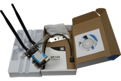 Inter-Tech Wi-Fi 5 PCIe Adapter EP-132 Antenne,Bluetooth 4.2