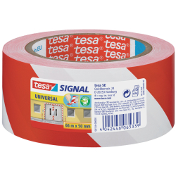 Markierungsklebeband Universal - rot/weiß - 66 mm x...