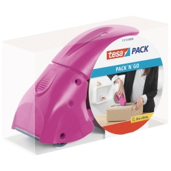 Packbandabroller Packn Go - pink, Rollen bis 50 mm x 66 m