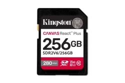 SD Card 256GB Kingston SDXC React+ 280R/150W Reader retail