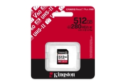 SD Card 512GB Kingston SDXC React+ 280R/150W Reader retail