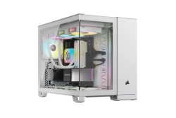 CORSAIR Geh mATX 2500X LINK Tempered Glass White