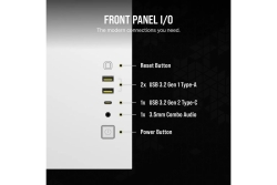 CORSAIR Geh mATX 2500X LINK Tempered Glass White