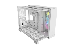 CORSAIR Geh mATX 2500X LINK Tempered Glass White
