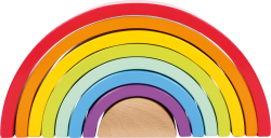 Holzbausteine Großer Regenbogen