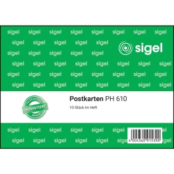 Postkarten-Heft, A6 , 10 Blatt