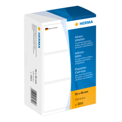 4311 Adress-Etiketten - 95 x 48 mm, selbstklebend, 1000...