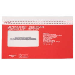 Begleitpapiertaschen mit Aufdruck Lieferschein-Rechnung -...