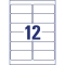 J8177-25 Adress-Etiketten - 99,1 x 42,3 mm, weiß, 300 Etiketten/25 Blatt, permanent, für DIN lang Kuverts