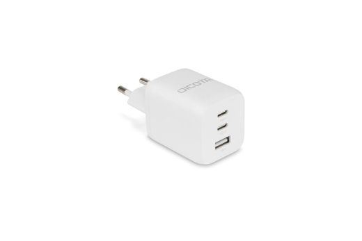 Dicota Compact 3-Port GaN Wall Charger (65W) EU white