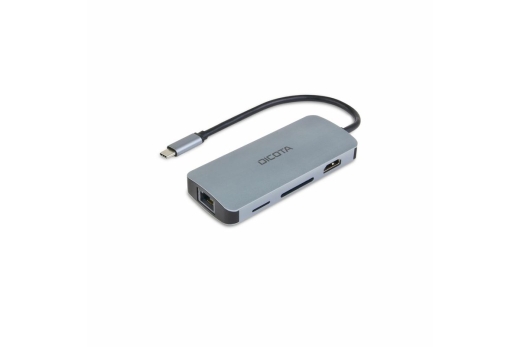 Dicota USB-C 8-in-1 Multi Hub 4K PD 100W silver