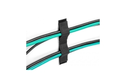 DELOCK Klett-Kabelhalter L 110 mm x B 20 mm schwarz