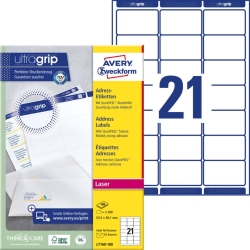 L7160-100 Adress-Etiketten - 63,5 x 38,1 mm, weiß,...