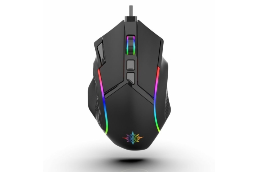 INCA Gaming Maus RGB/12800DPI/12Tasten/USB 1.80m schwarz
