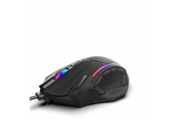 INCA Gaming Maus RGB/12800DPI/12Tasten/USB 1.80m schwarz