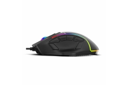 INCA Gaming Maus RGB/12800DPI/12Tasten/USB 1.80m schwarz