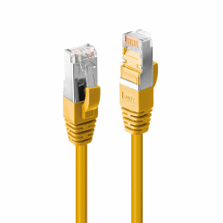 LINDY Patchkabel Cat6A S/FTP LSZH, gelb 0,30m
