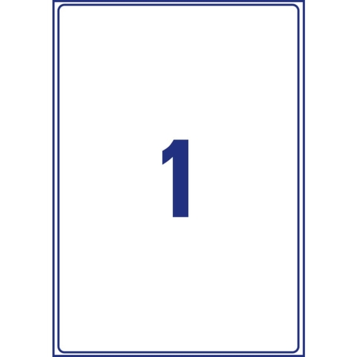 L7167-100 Versandetiketten - 199,6x289,1 mm, 100 Stück, weiß
