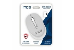 INCA Wrls Maus 1600DPI/4Tasten/2.4GHzUSB-A/Silent gr