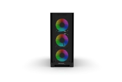 INCA Gehäuse Mid-Tower/ATX/Metall&Glas/USB/RGB schwarz
