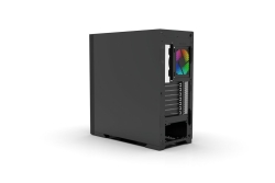 INCA Gehäuse Mid-Tower/ATX/Metall&Glas/USB/RGB schwarz