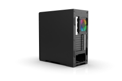INCA Gehäuse Mid-Tower/ATX/Metall&Glas/USB/RGB schwarz