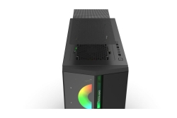 INCA Gehäuse Mid-Tower/ATX/Metall&Glas/USB/RGB schwarz