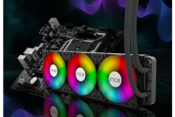 INCA CPU Wasserkühler 3x 120 mm PWM-Lüfter schwarz