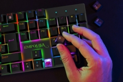 INCA Gaming Tastatur RGB/RedSwitch/USB 1.50m schwarz
