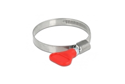 DELOCK Schlauchschelle, Flügelmutter 40-60mm 5 Stk. rot