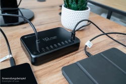 Good Connections USB-Desktop-Schnellladestation 200W 10Port