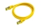 Python Patchkabel m. Cat.7 Rohkabel Nylongefl. gelb 0,5m