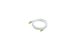 Python Patchkabel m. Cat.7 Rohkabel Nylongefl. weiß 1m