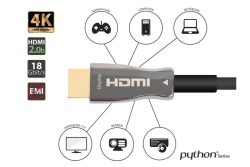 Python AOC Hybrid HDMI« 2.0b Kabel, stahlarmiert, 5m