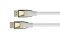 Python DisplayPort 2.0 Kabel Nylongeflecht weiß 2m