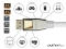 Python DisplayPort 2.0 Kabel Nylongeflecht weiß 2m